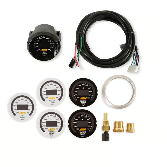 AEM Digital Oil, Fuel And Water Temperature Gauge 100-300 Degrees F