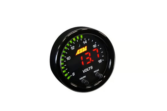 AEM X-Series Voltage Gauge Kit 8-18 Volts