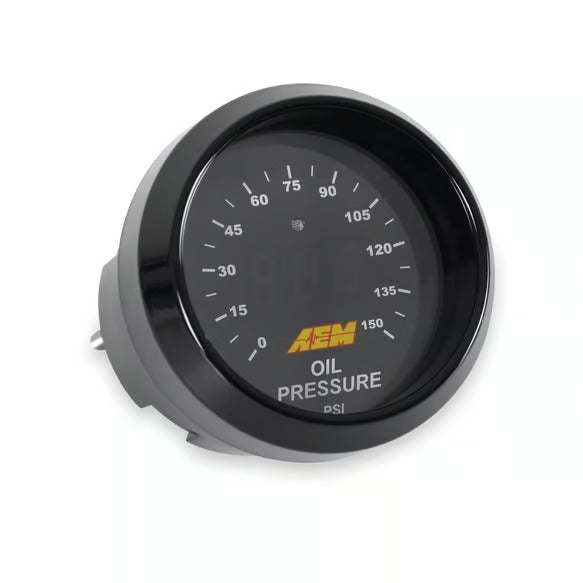 AEM Digital Oil Fuel Pressure Gauge 0-150 PSI