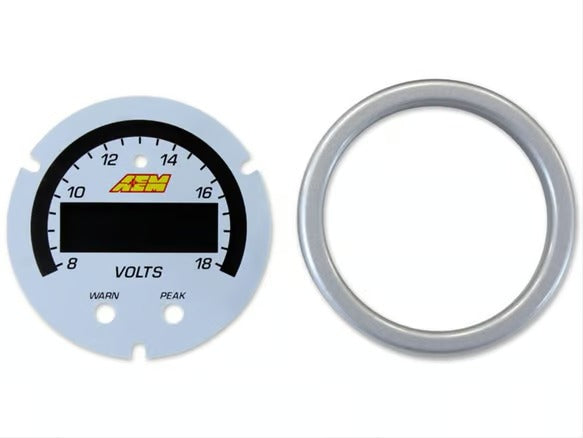 AEM X-Series Voltage Gauge Kit 8-18 Volts